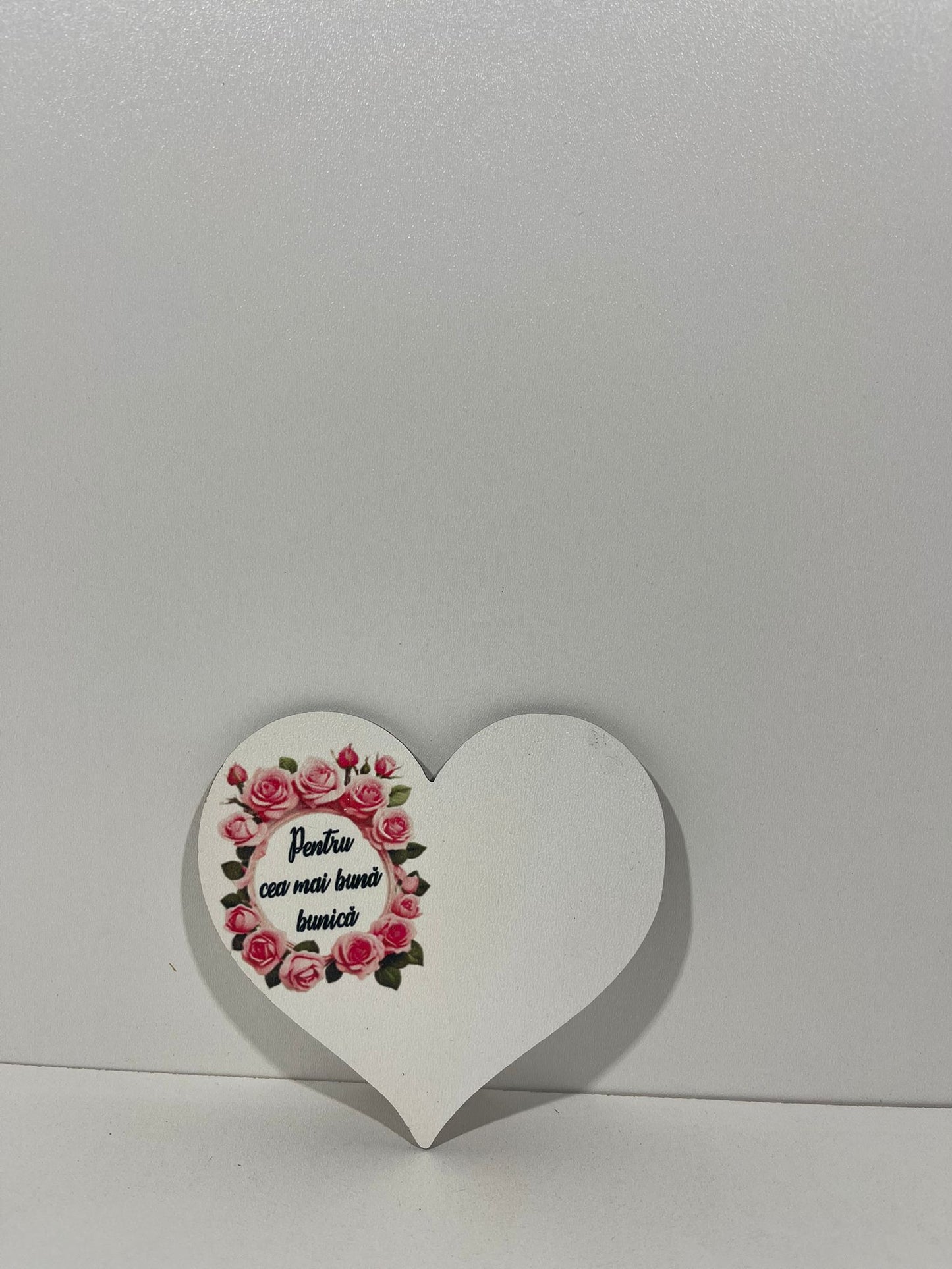 Blank pentru martisor inima Pentru cea mai buna Bunica v177-18