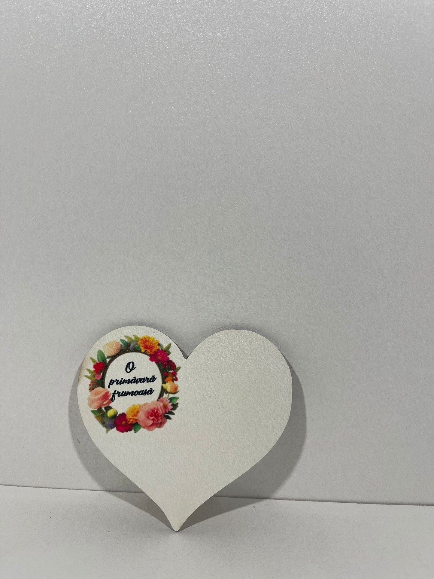 Blank pentru martisor inima O primavara frumoasa v177-16