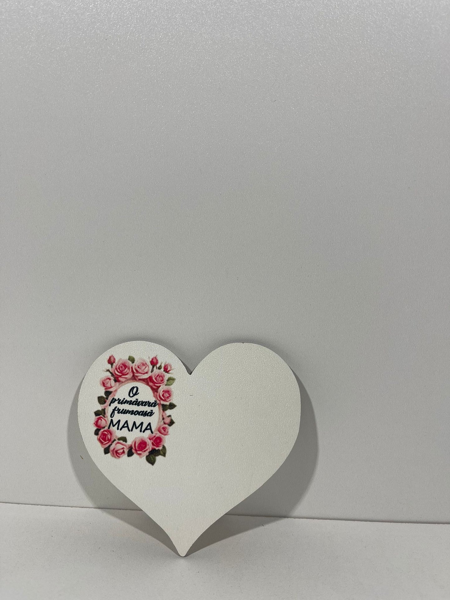 Blank pentru martisor inima O primavara frumoasa Mama v177-14