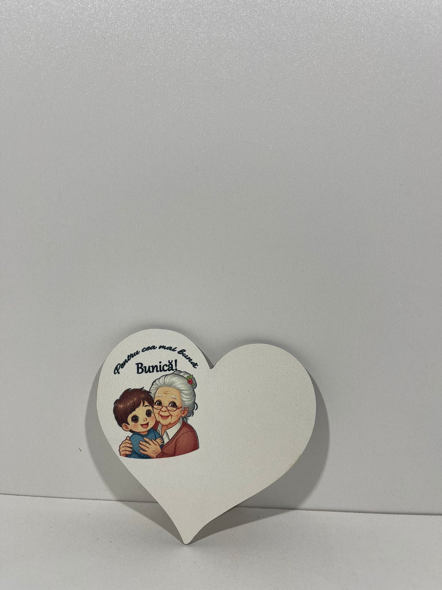 Blank pentru martisor inima Pentru cea mai buna Bunica v177-9