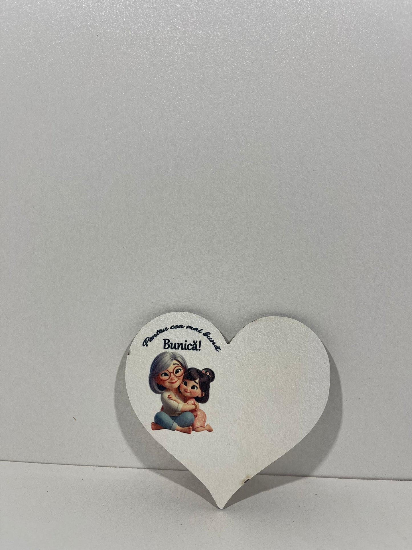 Blank pentru martisor inima Pentru cea mai buna Bunica v177-7