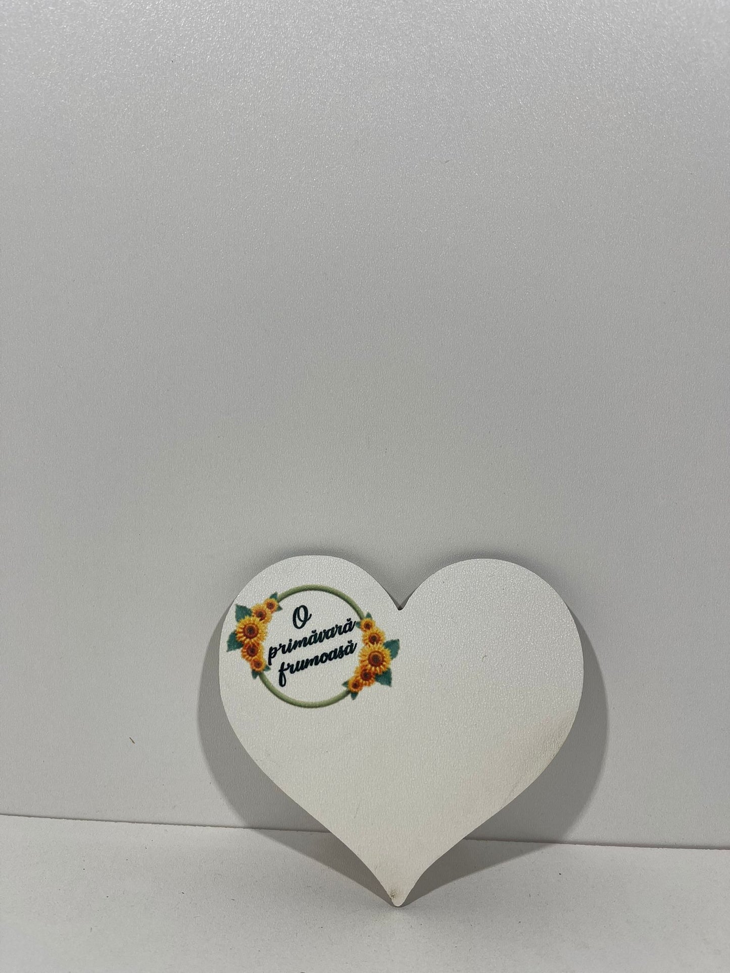 Blank pentru martisor inima O primavara frumoasa v177-4