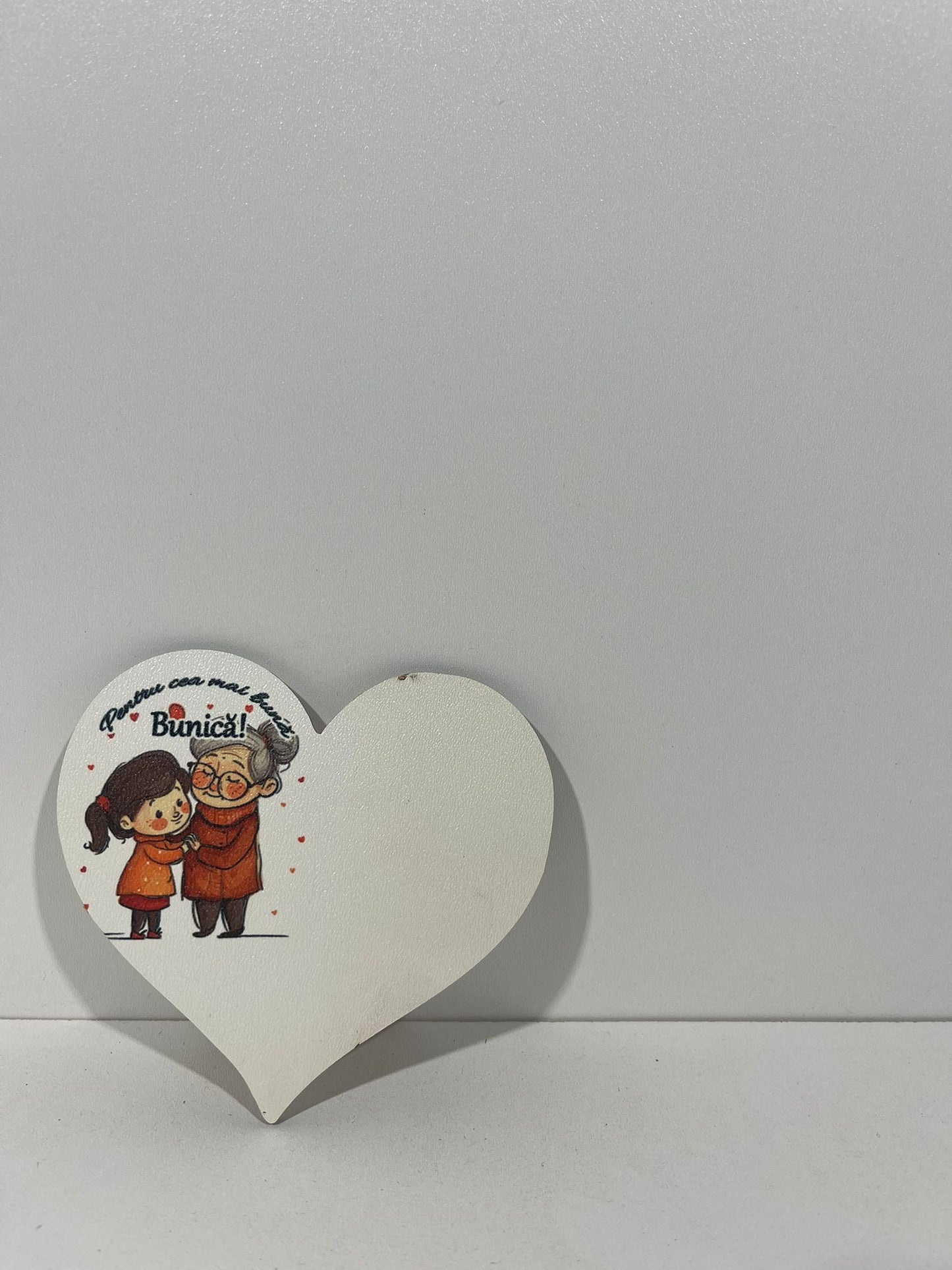 Blank pentru martisor inima Pentru cea mai buna Bunica v177-51